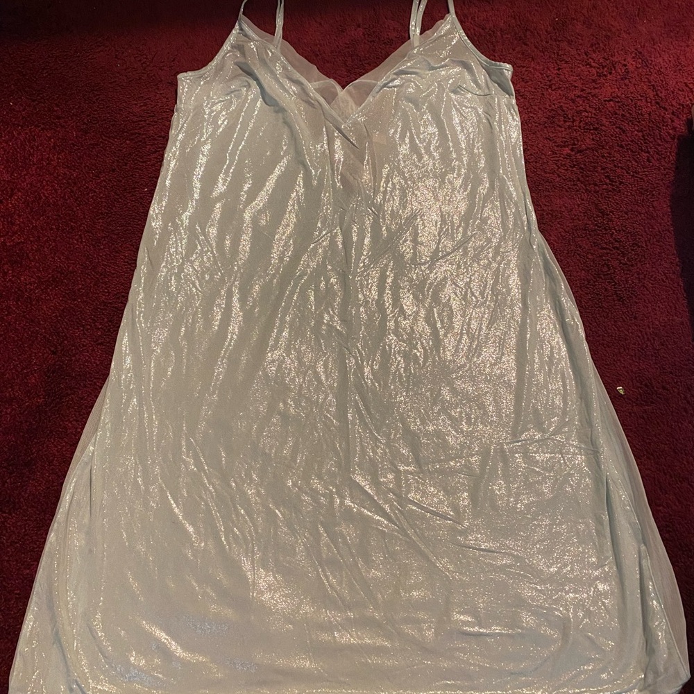 Victoria's Secret Metallic blue Chemise